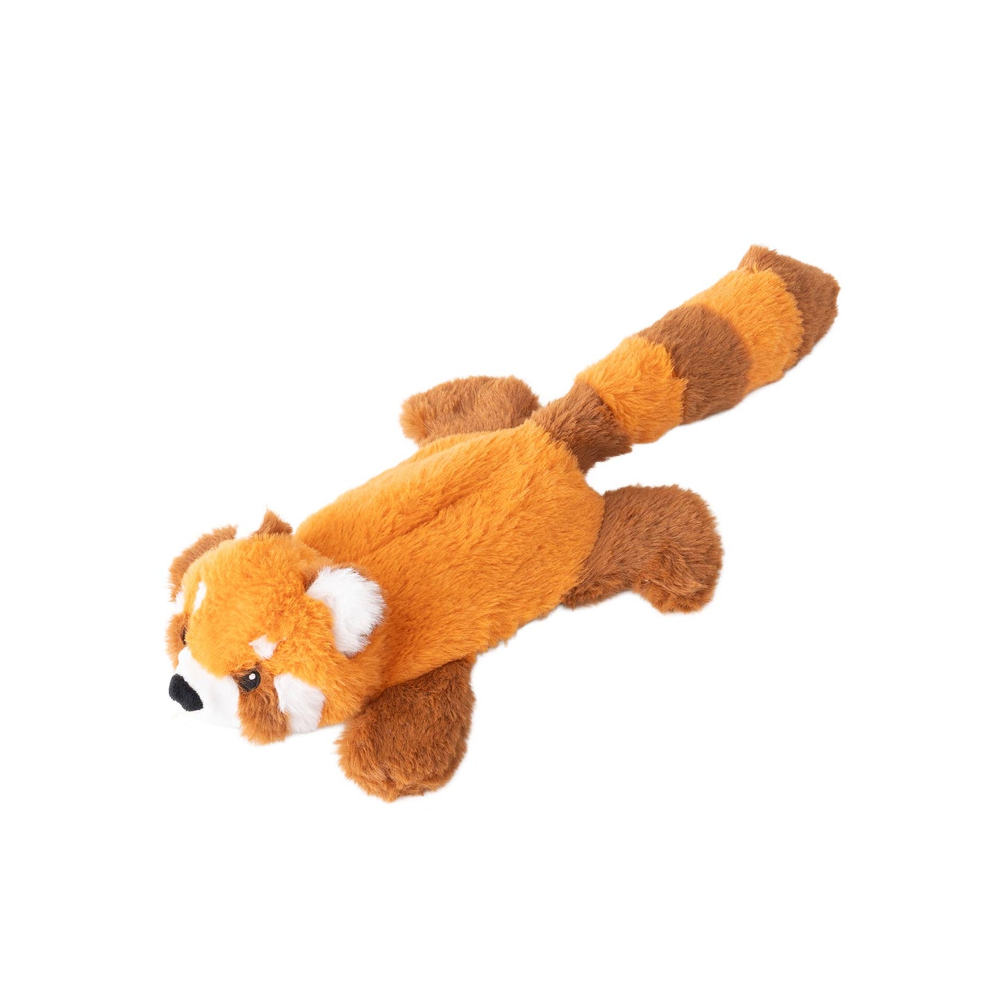 Stuffless Red Panda Squeaker Dog Toy