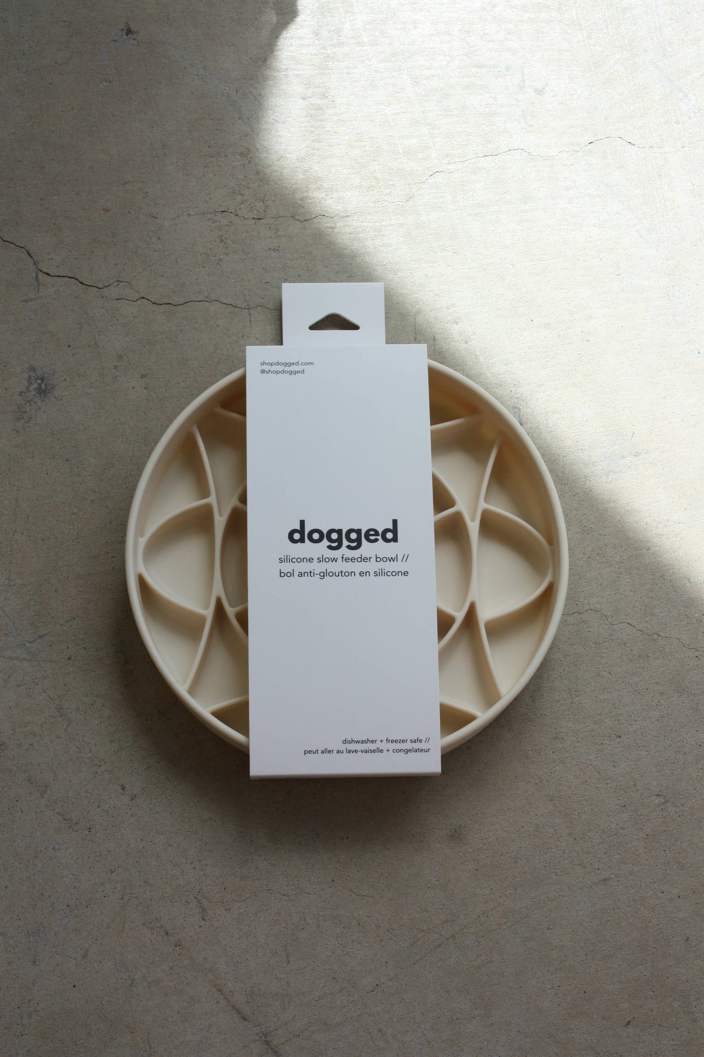 Dogged - circulo slow feeder bowl - buttercream