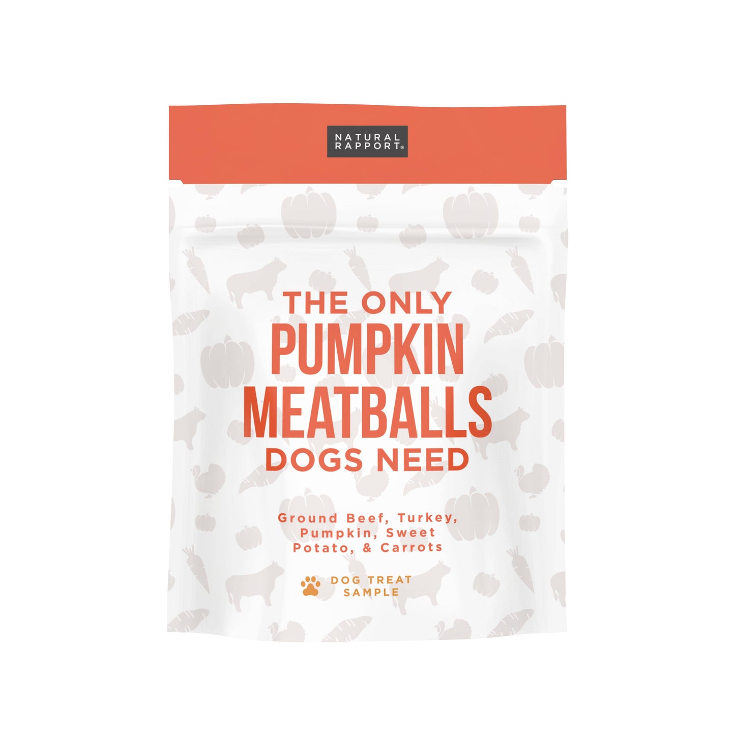 The Only Pumpkin Meatballs Dogs Need: 7 oz bag