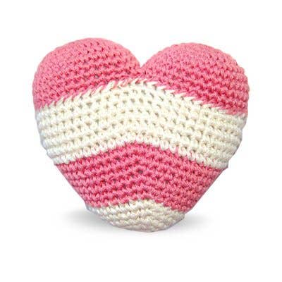 Crochet Toy - Stripy Heart
