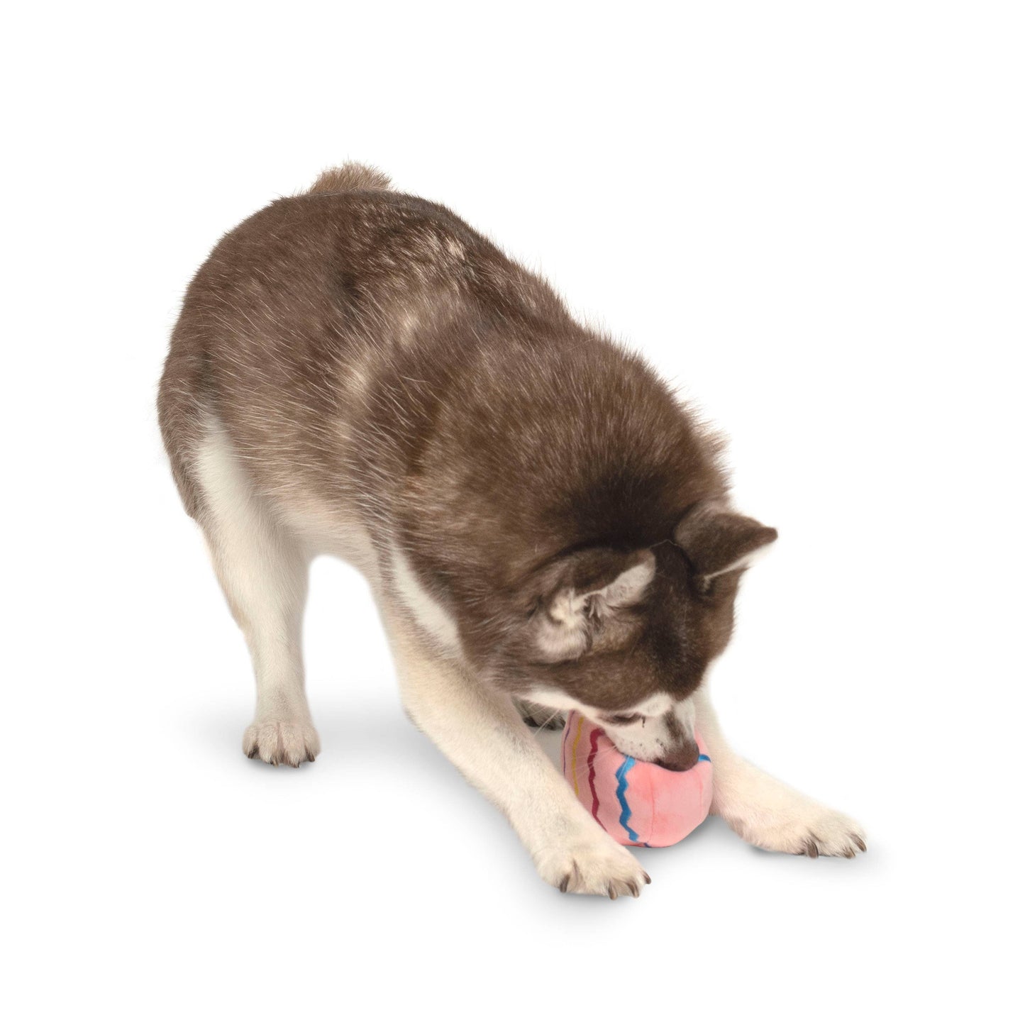 Easter Egg Plush Dog Toy - Pink