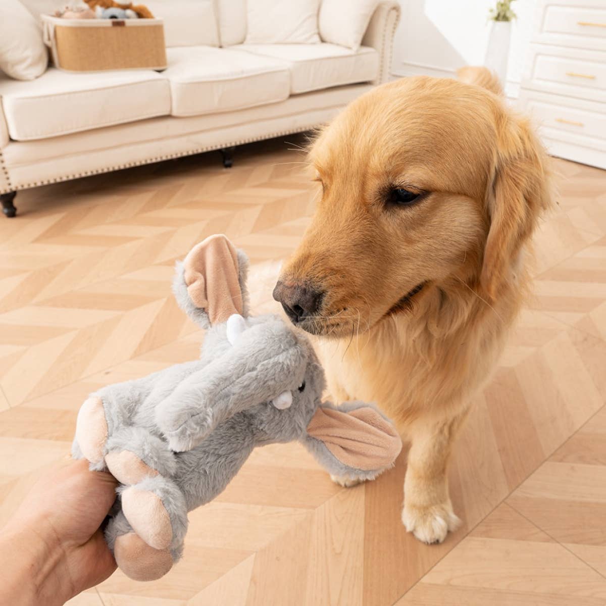Animated Elephant Dog Toy