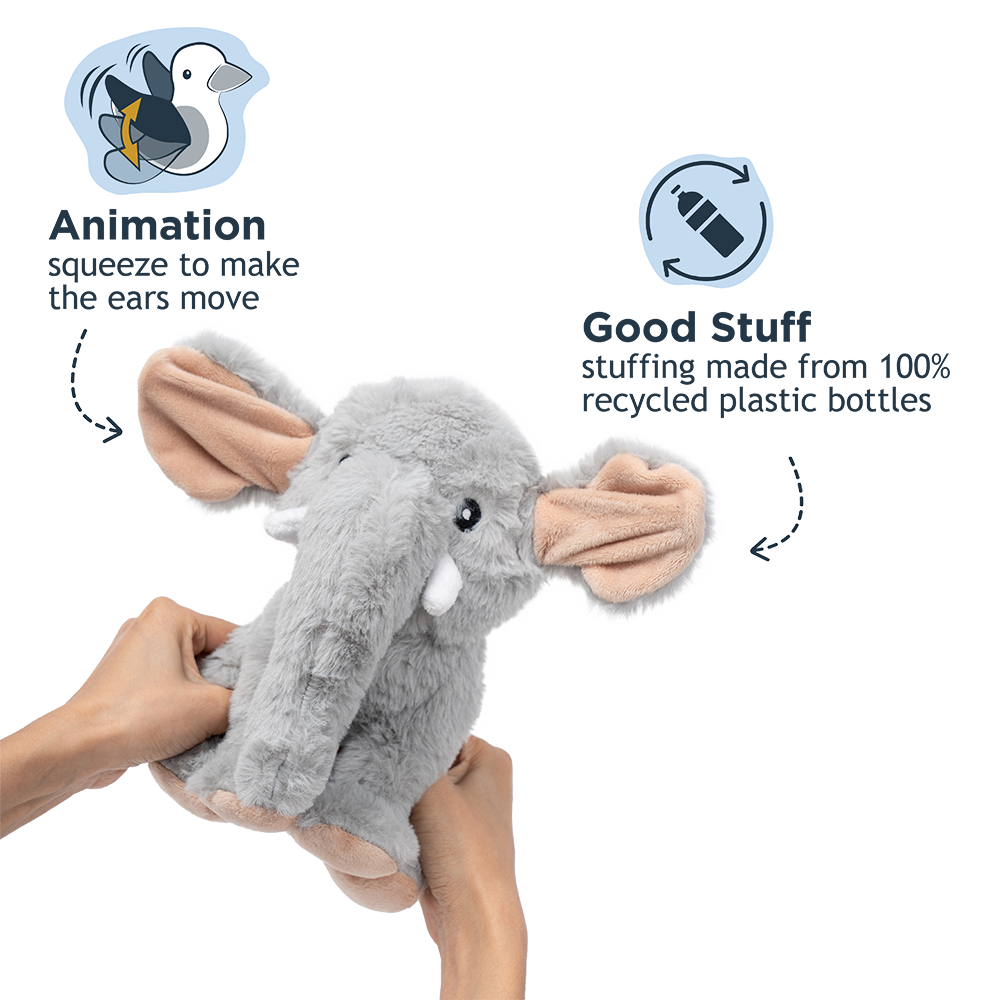 Animated Elephant Dog Toy