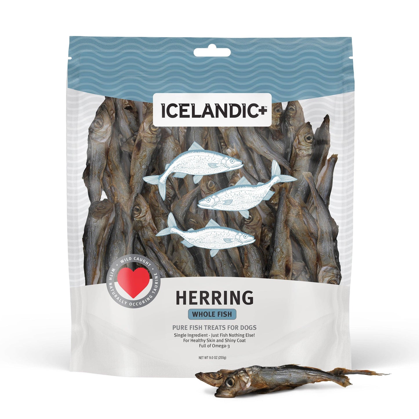 Herring Whole Fish Dog Treats: 3-oz Bag