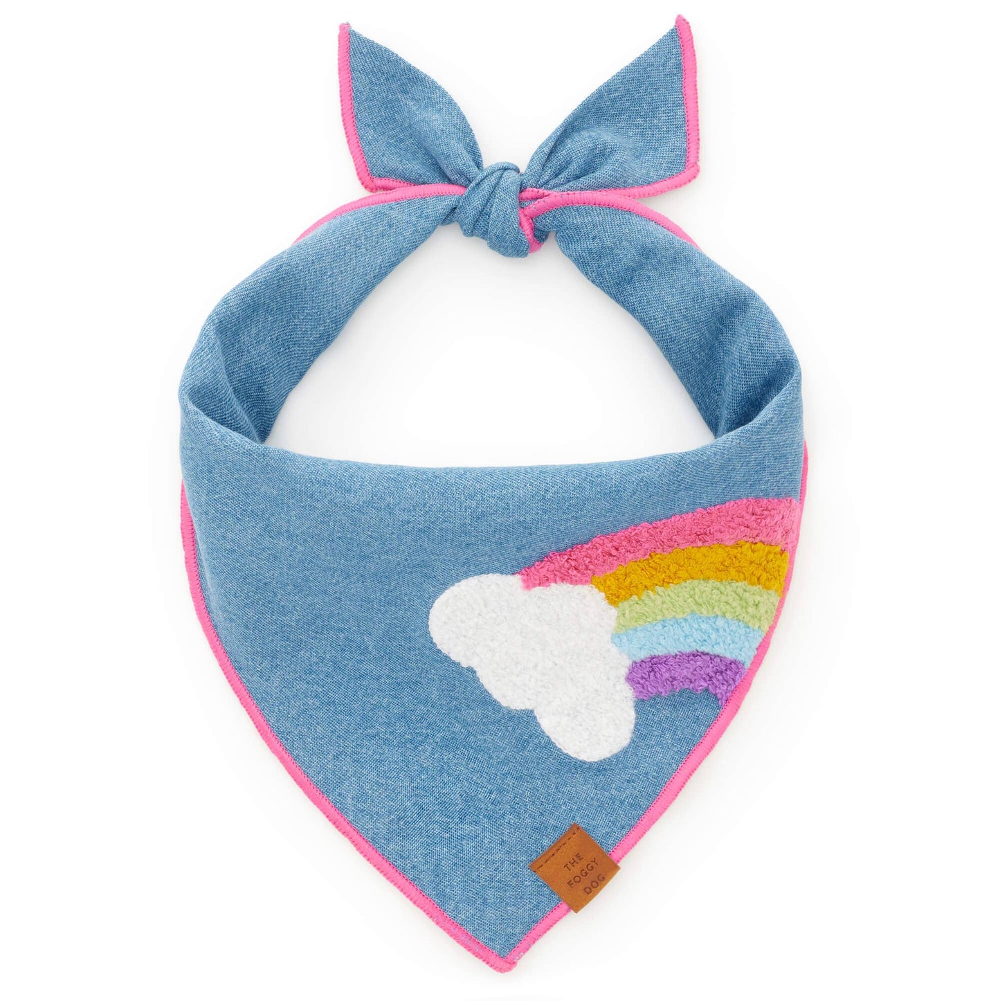Rainbow Applique Dog Bandana