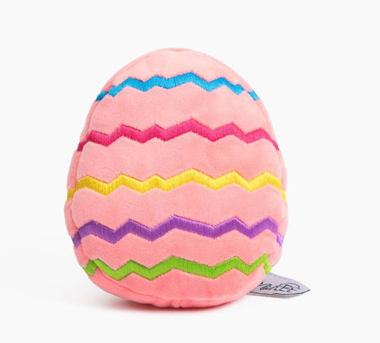 Easter Egg Plush Dog Toy - Pink