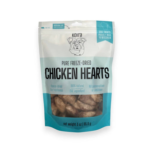 Freeze-dried Chicken Hearts Dog Treats