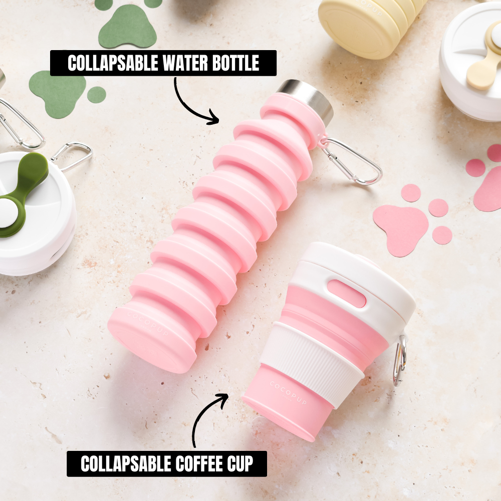 Collapsible Water Bottle - Pink