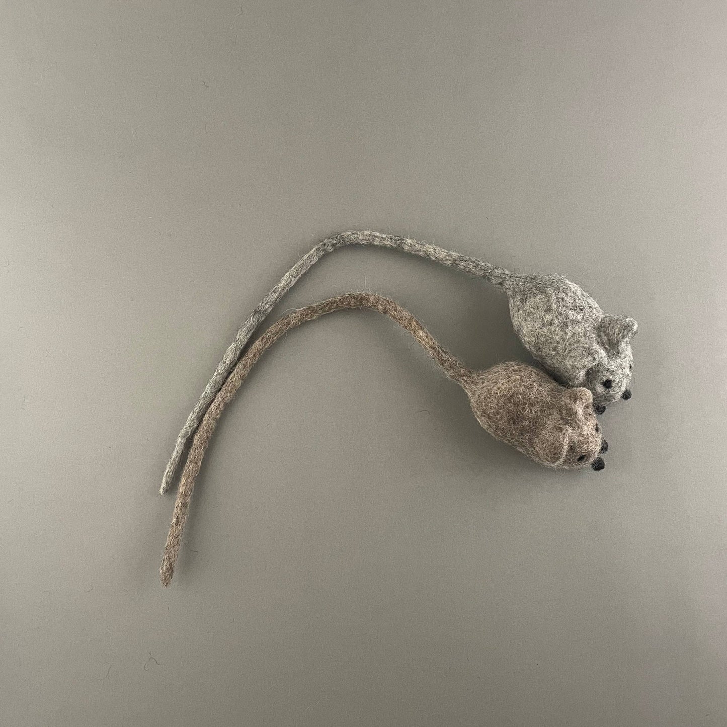 Handmade cat mouse, soft felted kitten toy, choose color