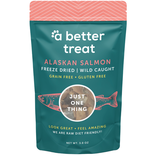 Freeze Dried Wild Caught Salmon Dog and Cat Treats: Standard 1 Pack