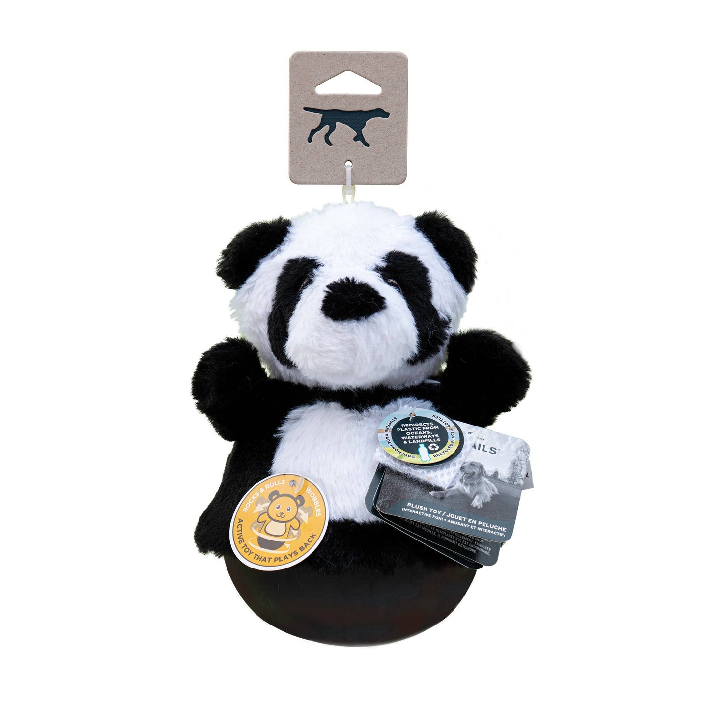 Panda Roly Poly Dog Toy