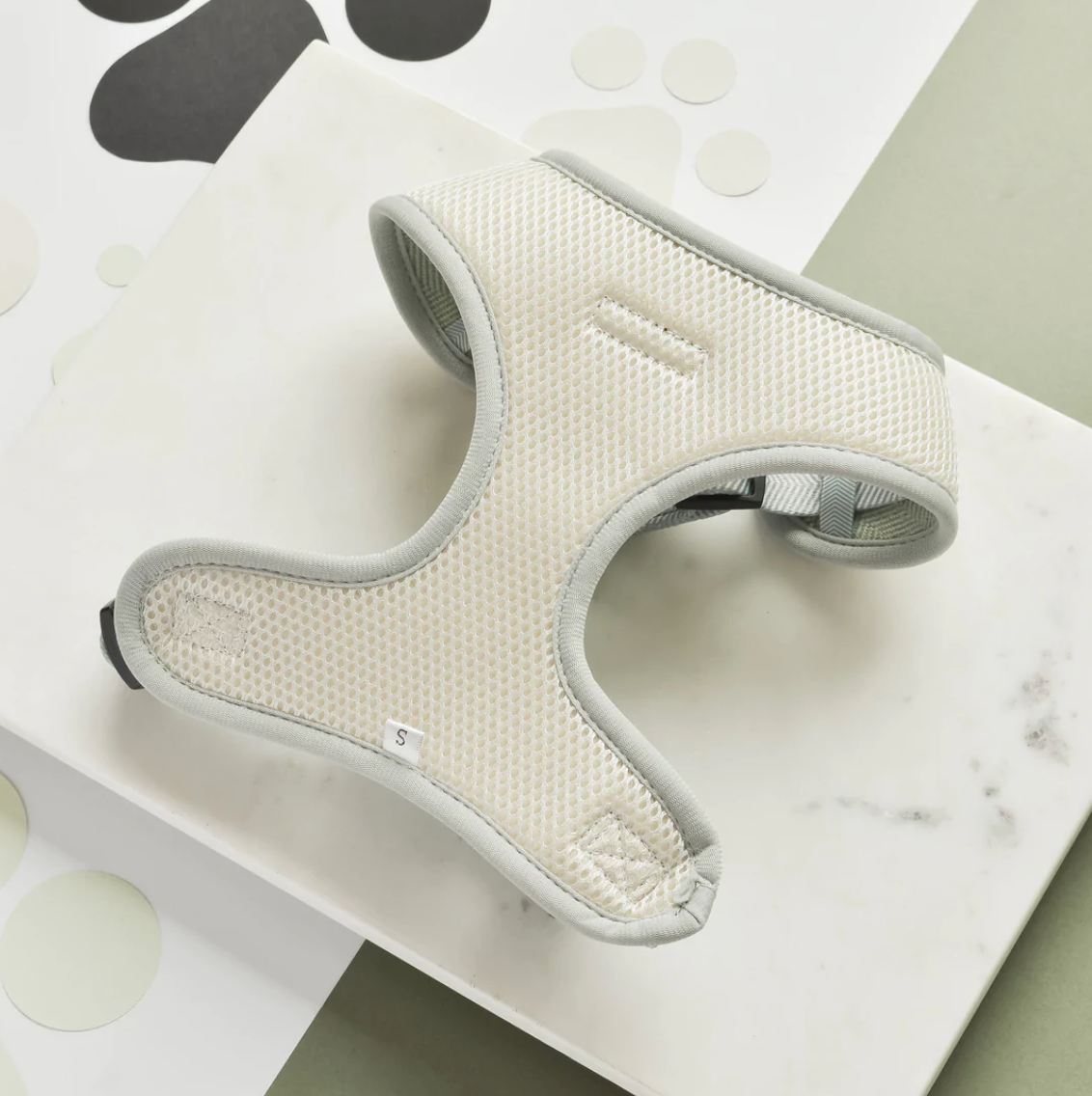 Tweed Adjustable Neck Harness - Sage