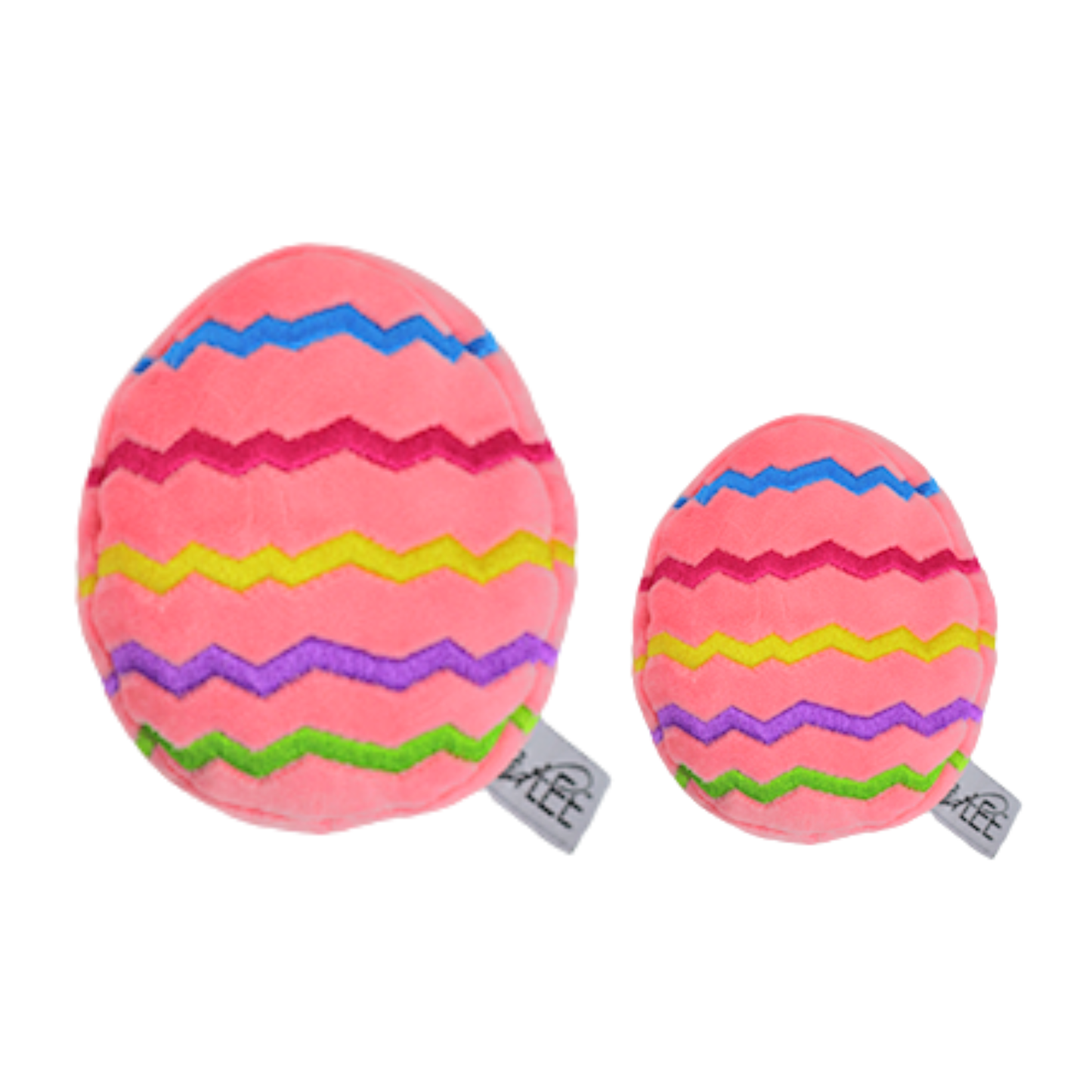 Easter Egg Plush Dog Toy - Pink