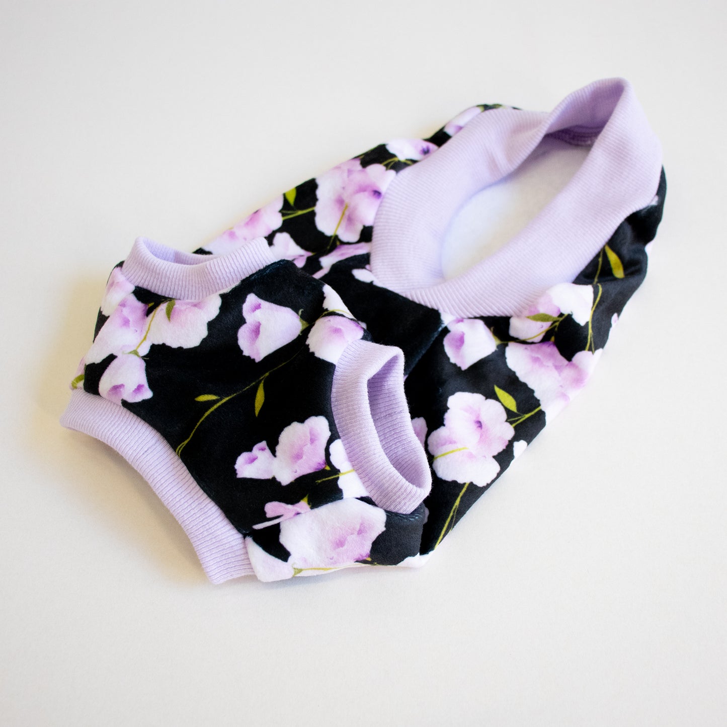 Lavender Floral - Black (made-to-order)