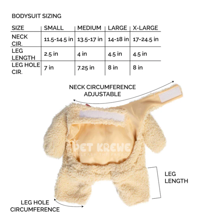 Walking Teddy Bear Costume - Small