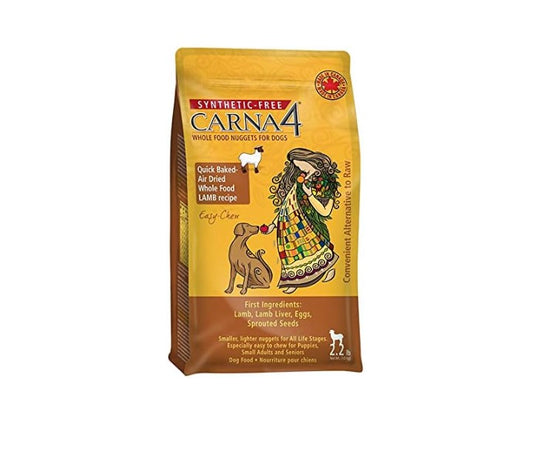 CARNA4 Hand Crafted Dog Food, 2.2-Pound, Lamb