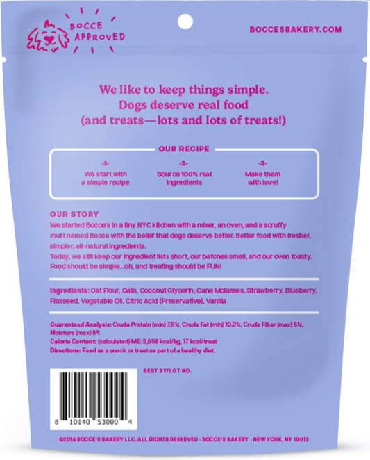 Bocce's Bakery Date Night Berry Sorbet Dog Treats 6oz