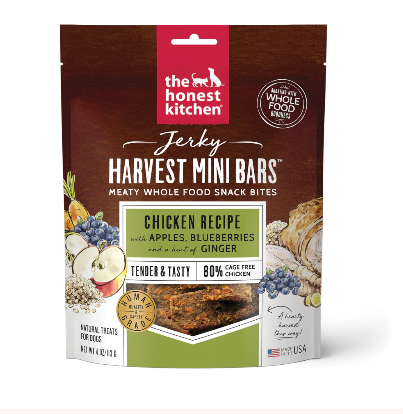 Chicken Jerky Harvest Bars