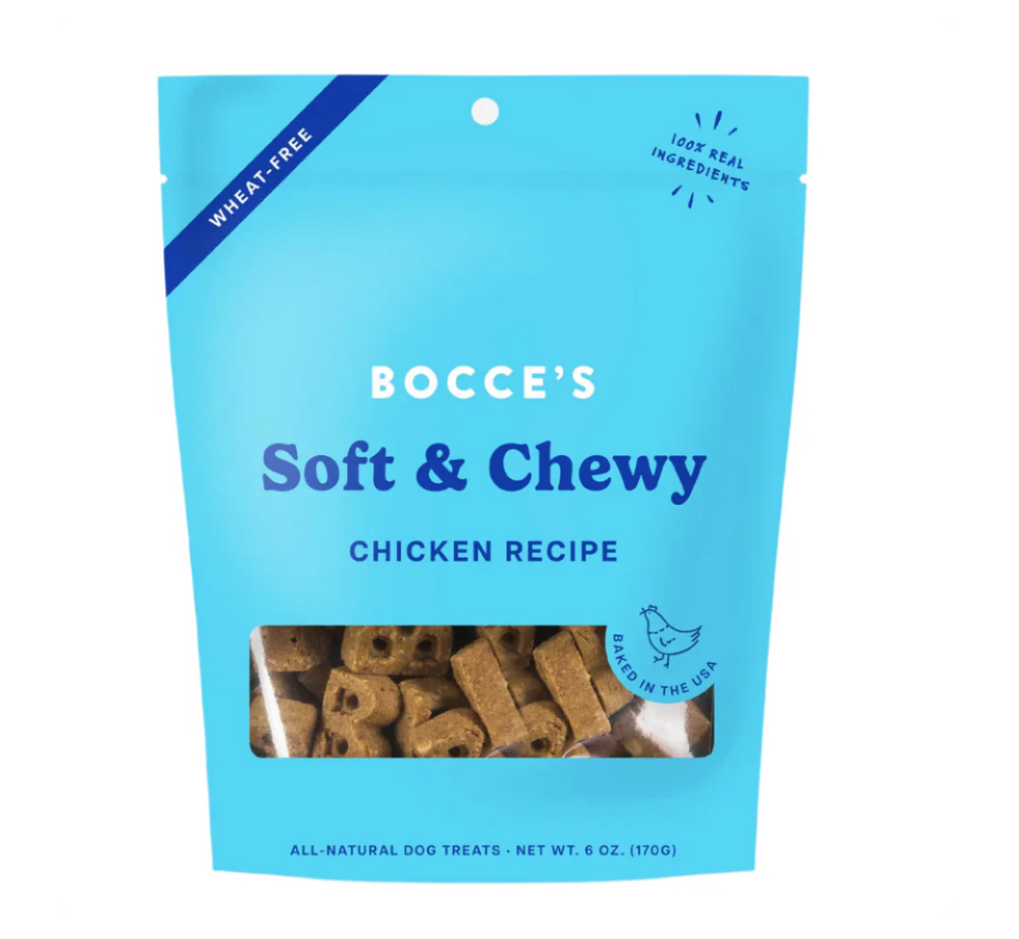 Bocce's Soft & Chewy Chicken Recipe Dog Treats 6oz