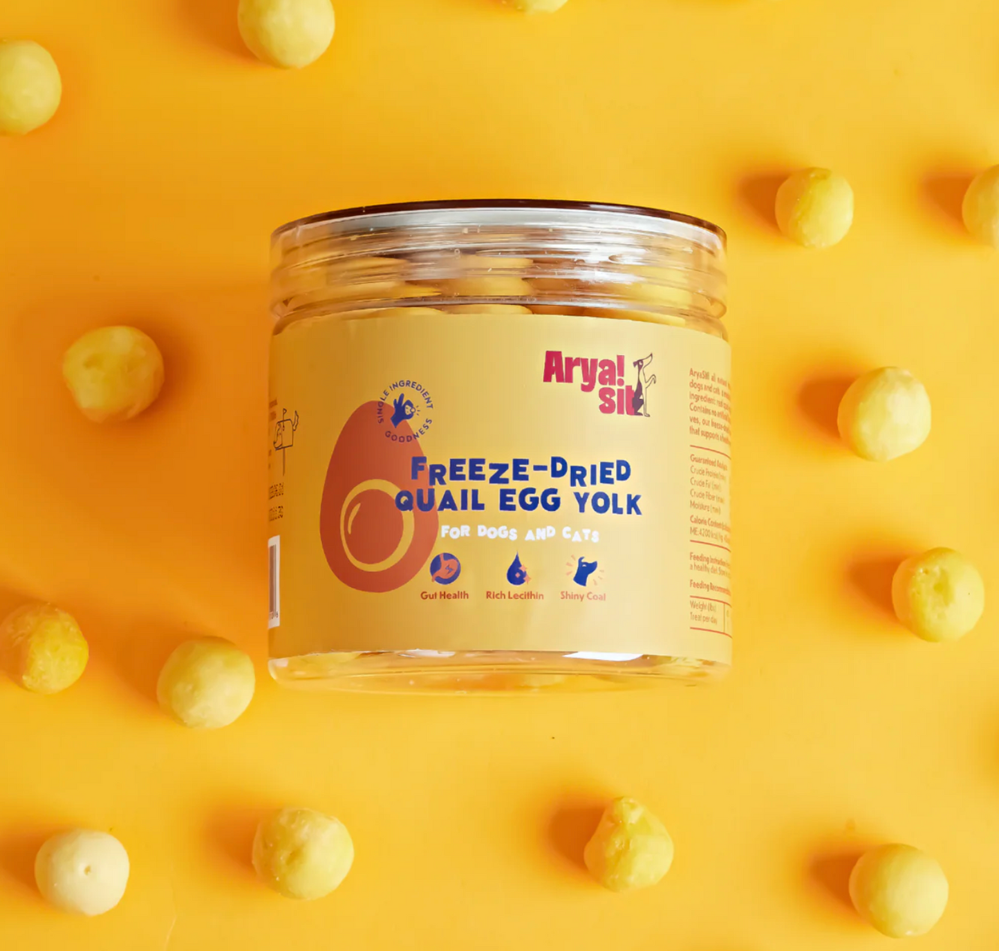 Freeze-Dried Quail Egg Yolk