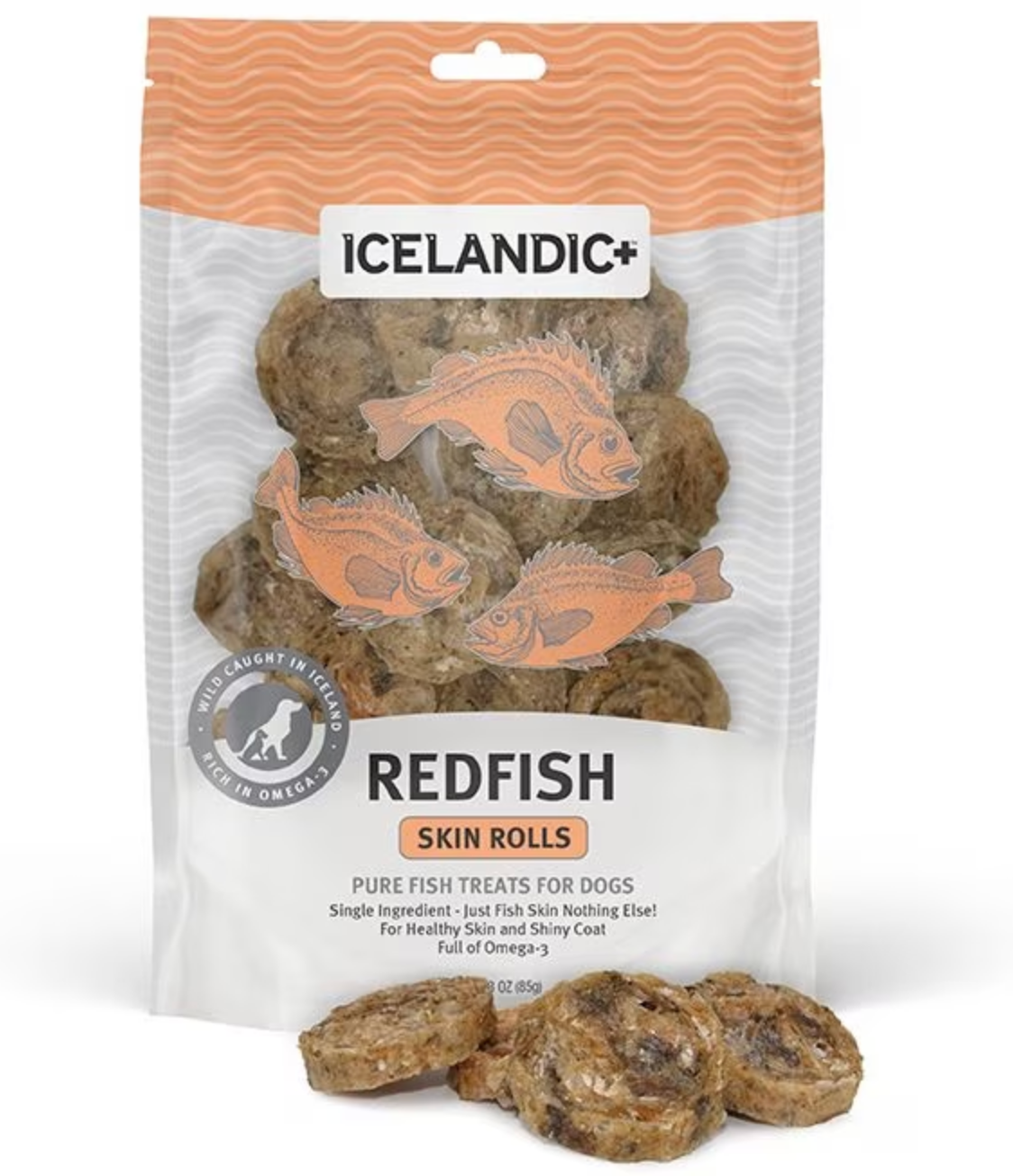 Redfish Skin Rolls Dog Treats