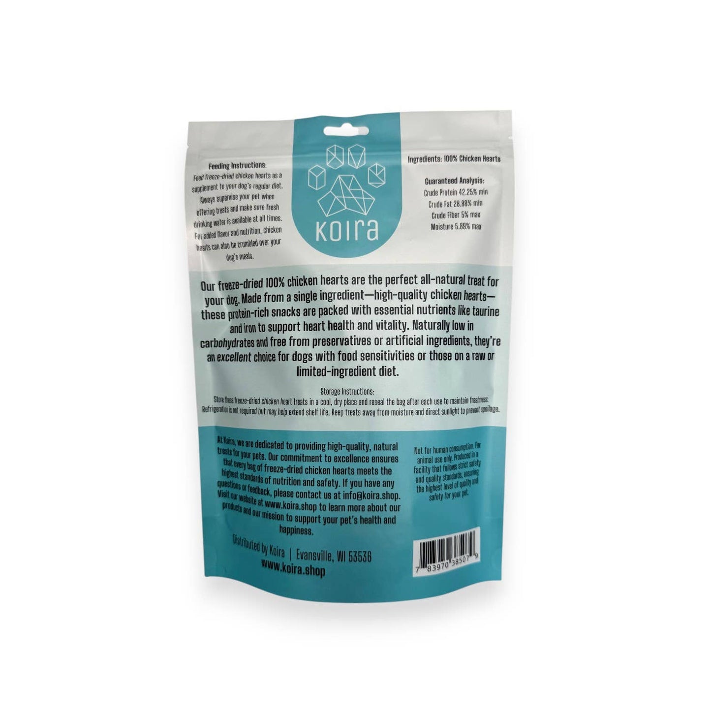 Freeze-dried Chicken Hearts Dog Treats