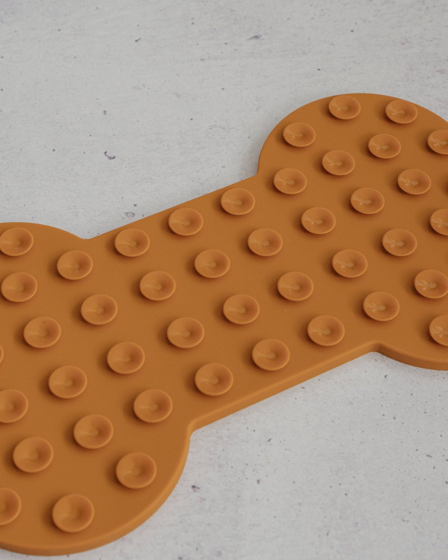 Dog Bone Enrichment Licking Mat - Brown