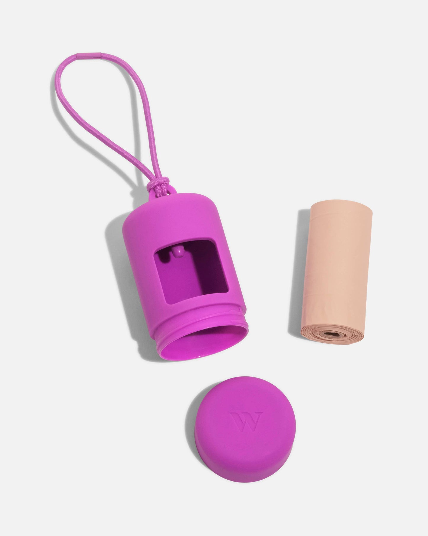 Dog Poop Bag Dispenser Carrier: Strawberry