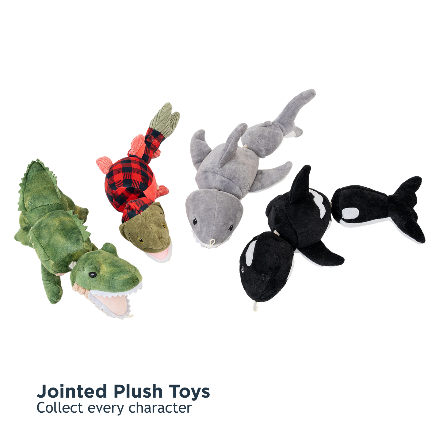 Tall Tails Orca Jointed Shake Play Dog Toy