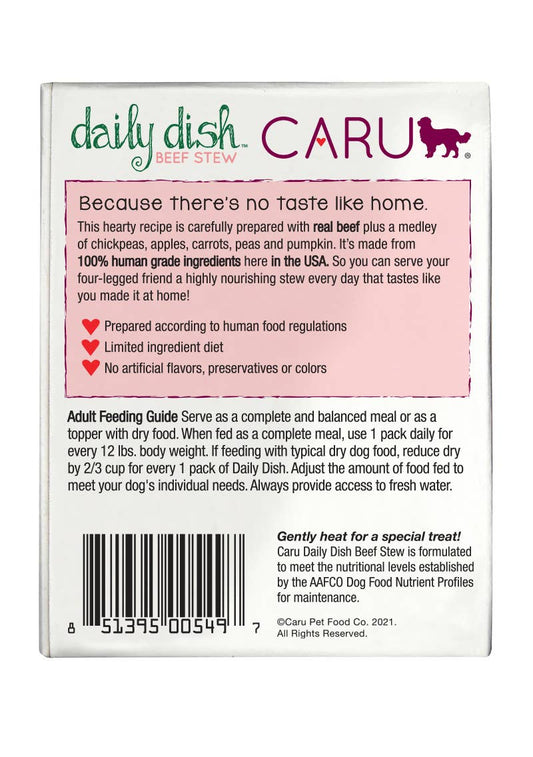 Caru Daily Dish Beef Stew for Dogs
