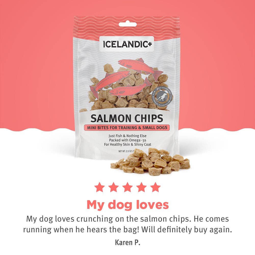 Salmon Mini Fish Chips Dog Treats
