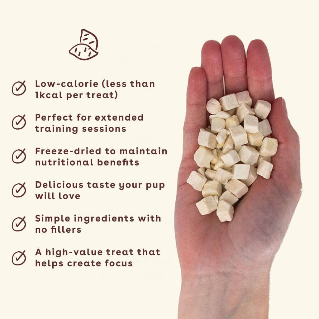 Freeze Dried Sweet Potato Training Treats 4oz