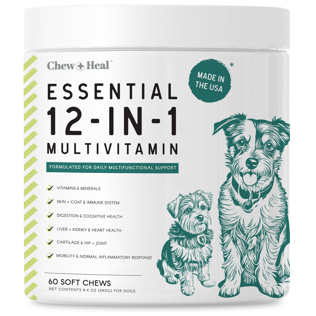 Essential 12-in-1 Multivitamin Soft Chews for Dogs