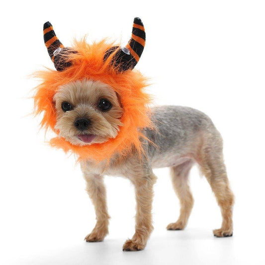 Furry Monster Hat Orange