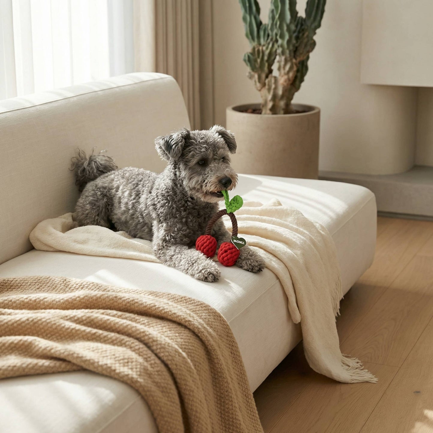 Handcrafted Cherry Pet Rope Toys | Sustainable | Small Pets