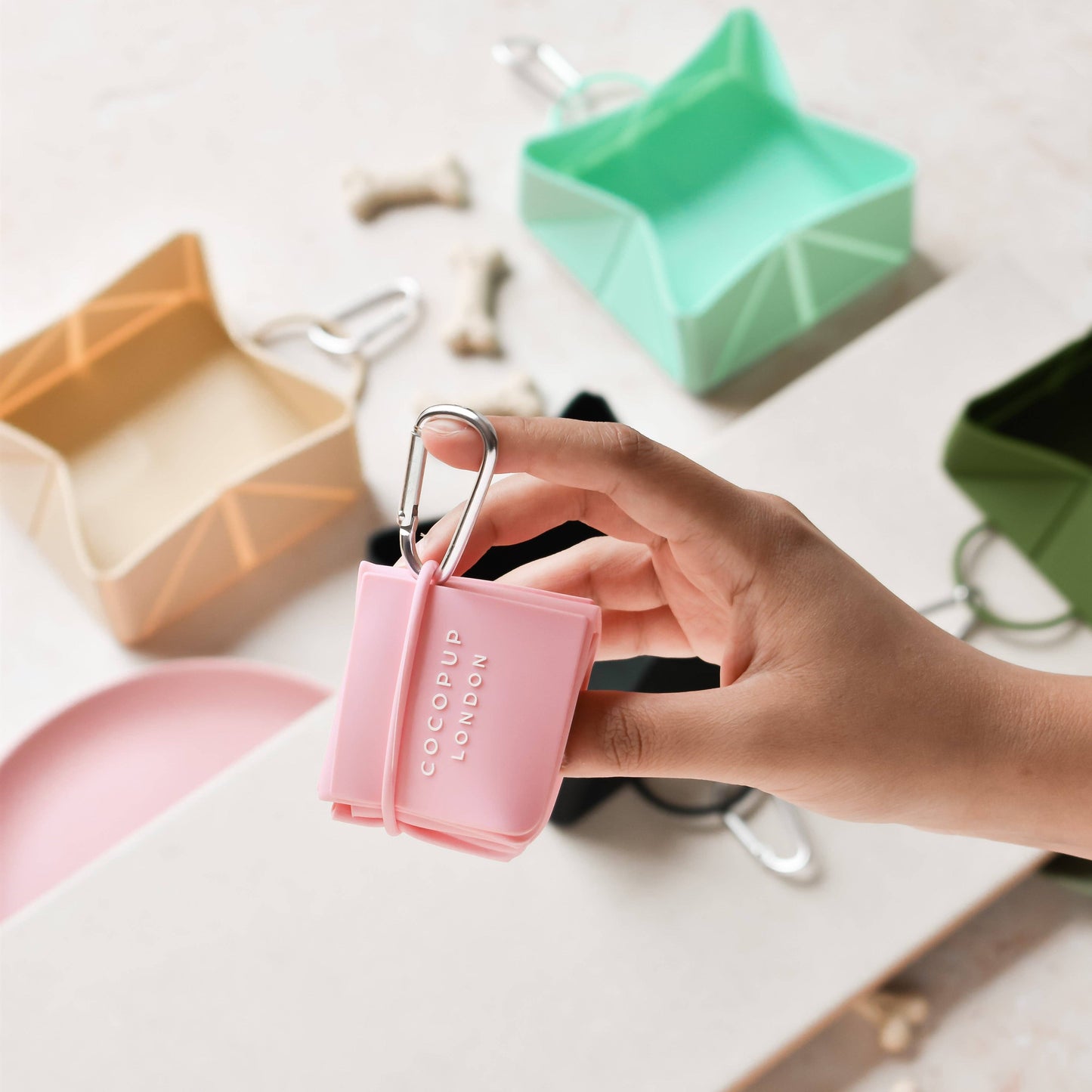 Foldable Travel Bowl - Pink