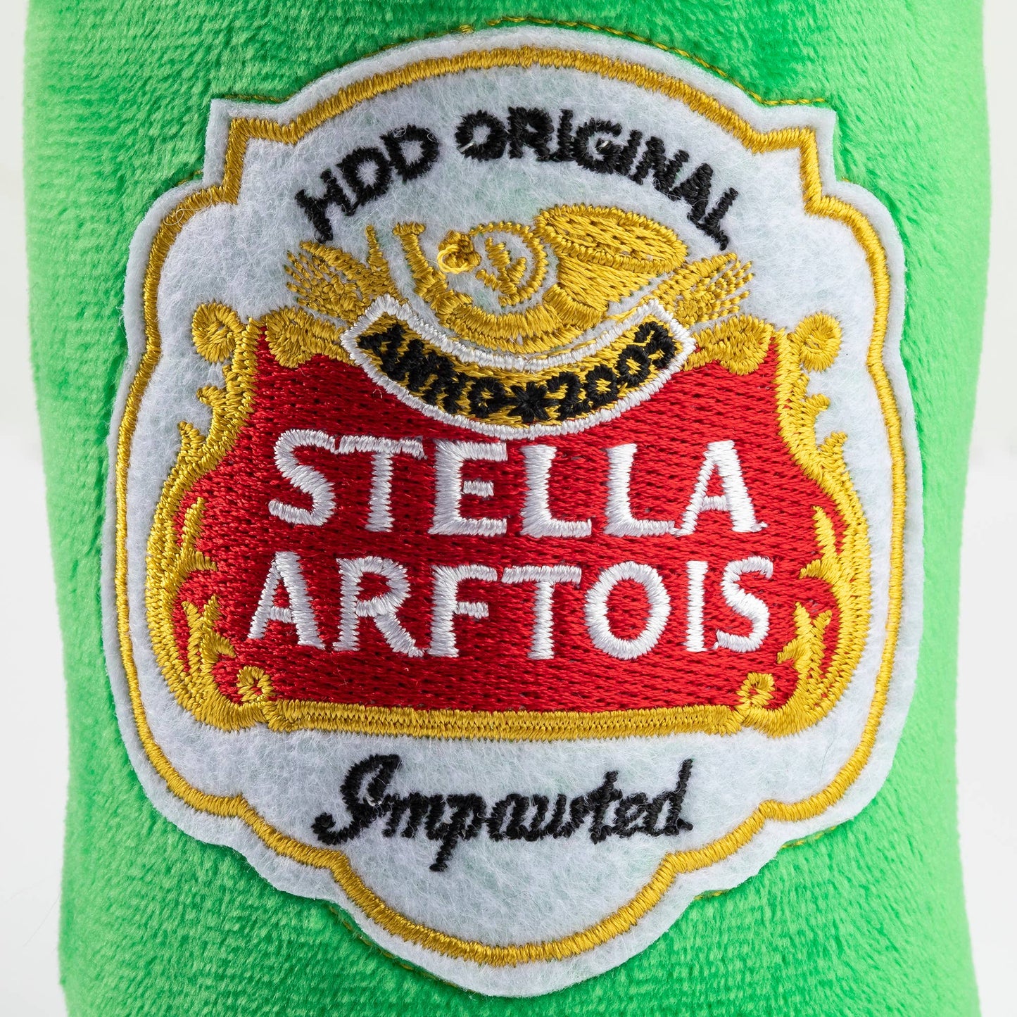 Stella Arftois Beer Bottle Squeaker Dog Toy