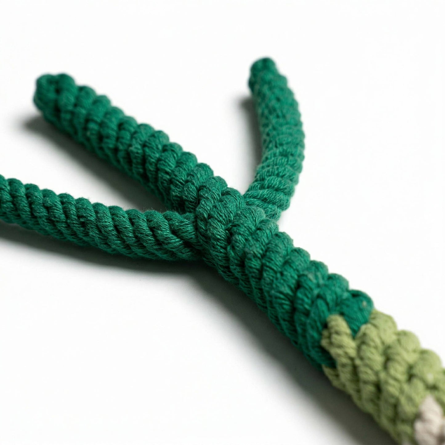 Monli Handmade Green Onion Rope Tug Toy | Toys for Small Pet
