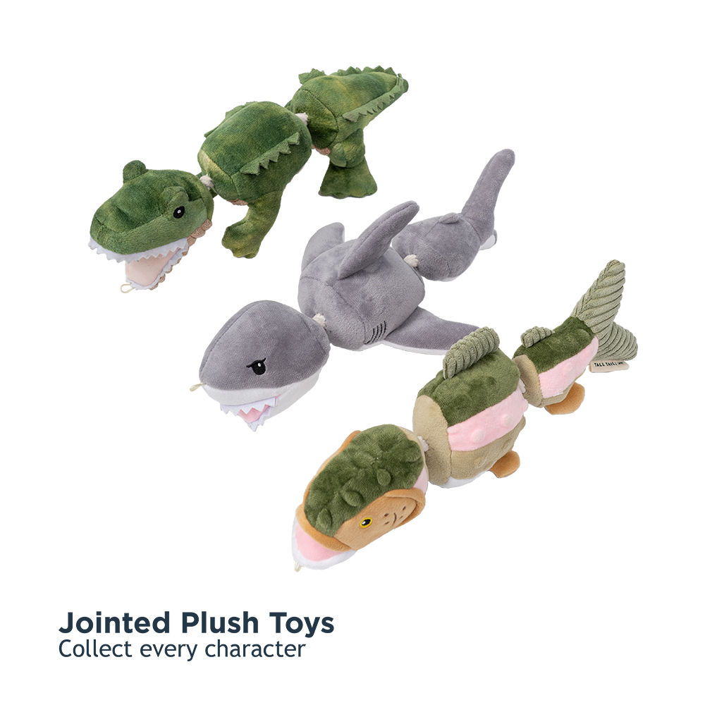 Trout Jointed Shake Play Dog Toy