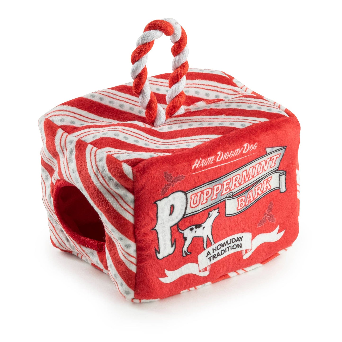 Puppermint Bark Activity House Christmas Dog Toys