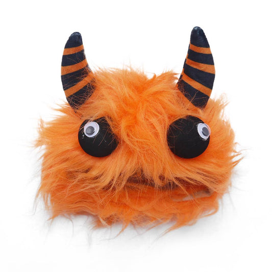 Furry Monster Hat Orange