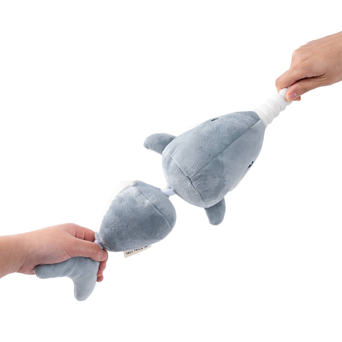 Narwal Jointed Shake Play Dog Toy