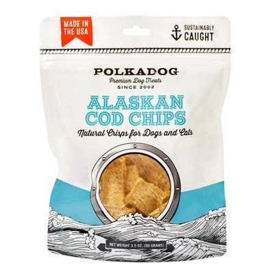 Polkadog Pouch: Alaskan Cod Chip - 3.5oz