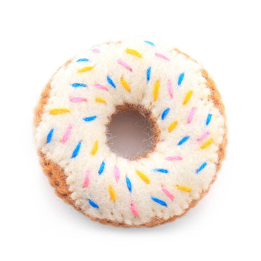 Vanilla Donut Cat Toy: Default Title