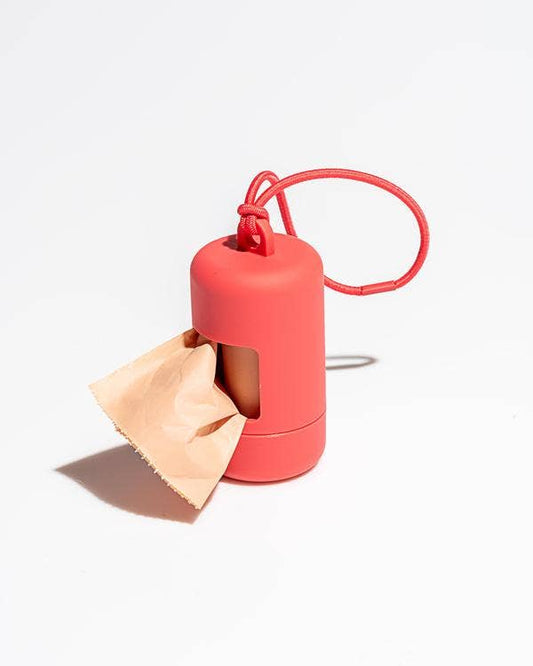 Red Poop Bag Carrier