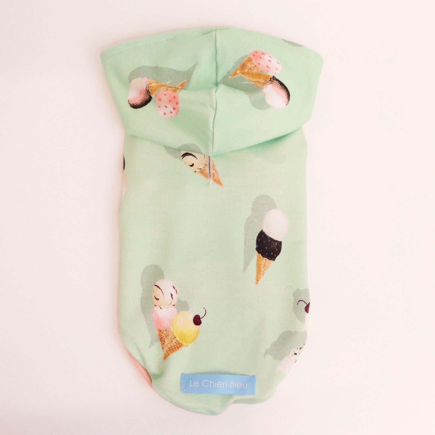 Ice Cream Sleeveless Hoodie - Mint