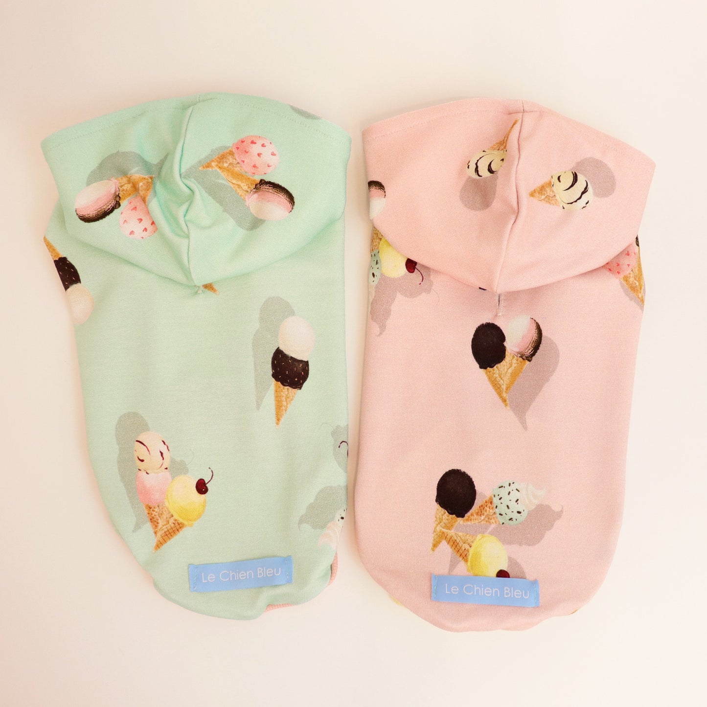 Ice Cream Sleeveless Hoodie - Strawberry