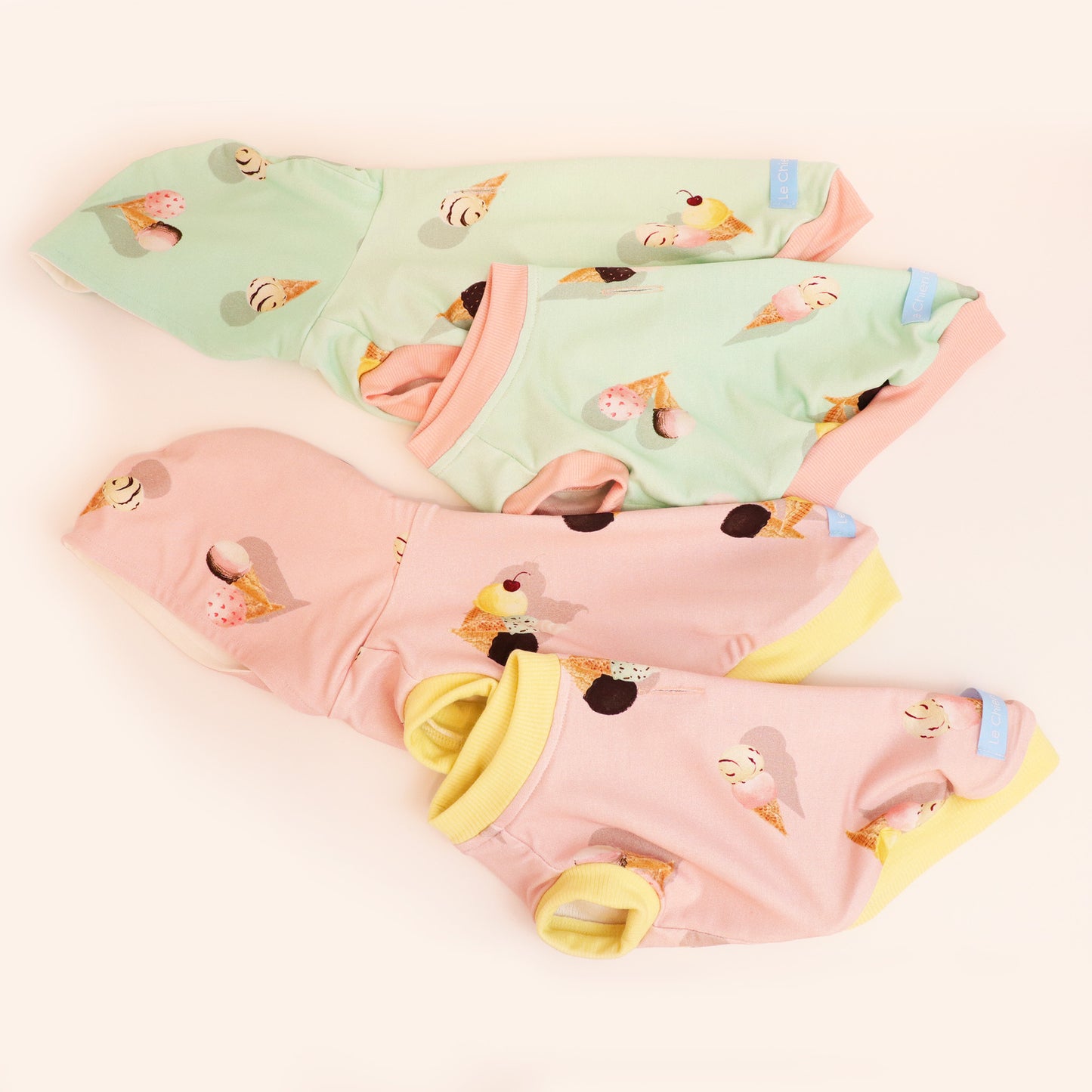 Ice Cream Sleeveless Hoodie - Mint