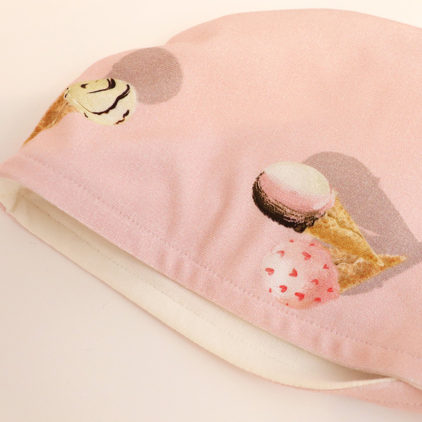 Ice Cream Sleeveless Hoodie - Strawberry