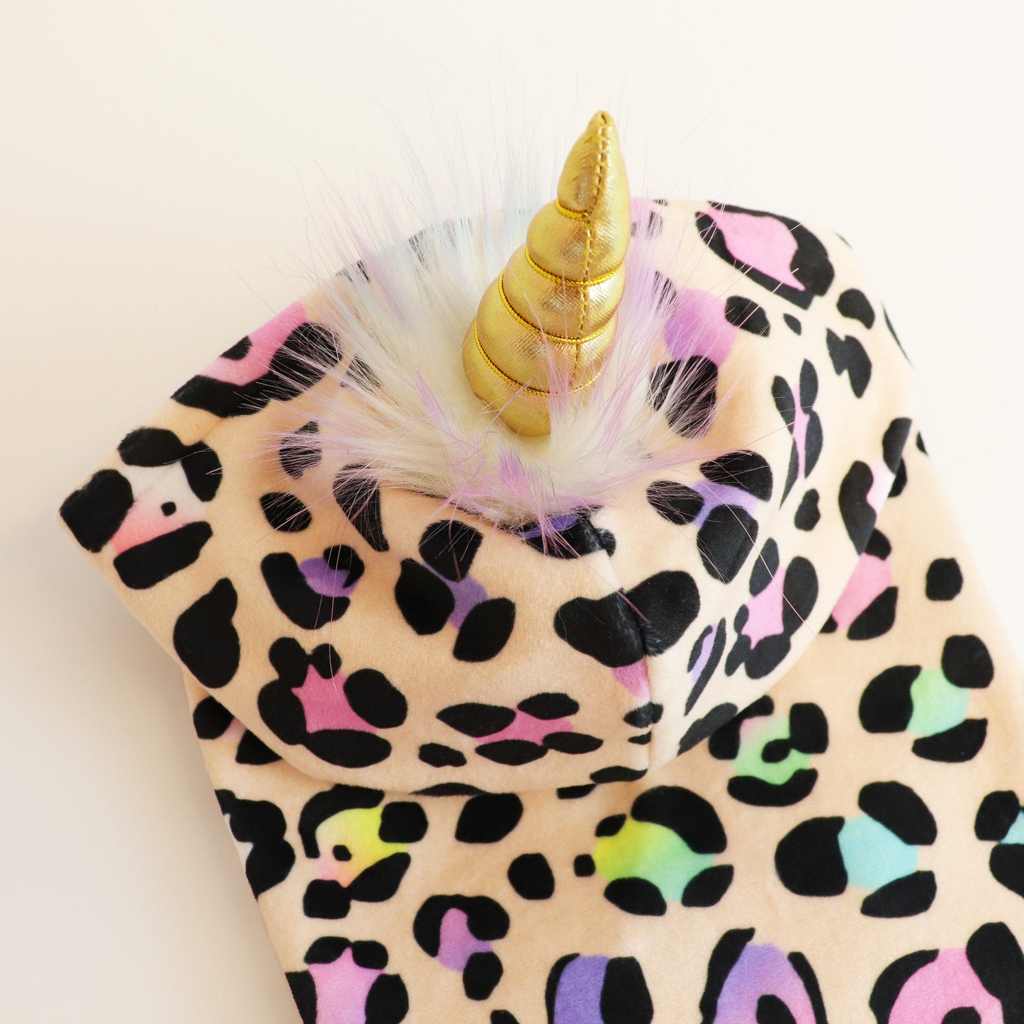 Unicorn Leopard Hoodie - Gold (made-to-order)